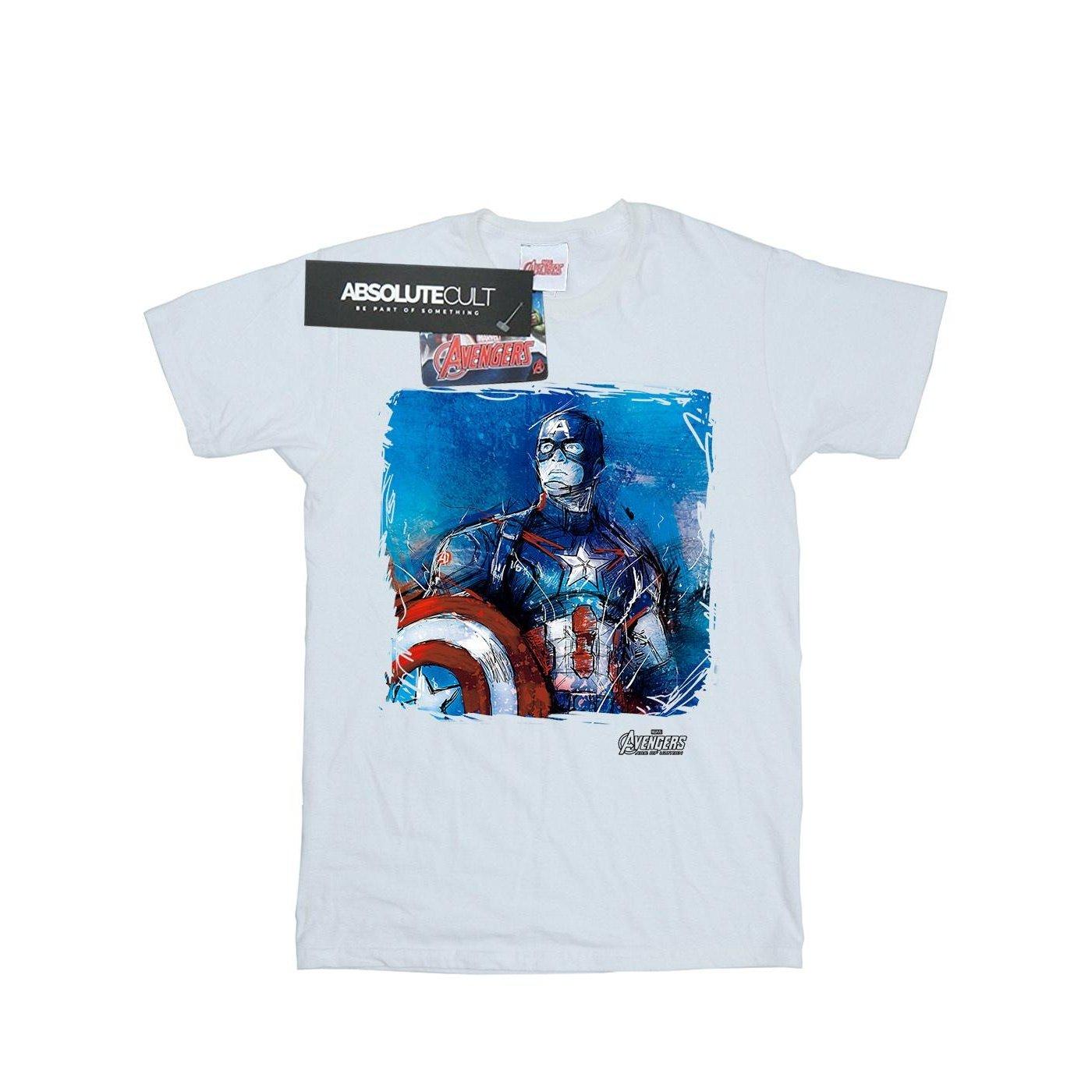 CAPTAIN AMERICA - TShirt, für Herren, Weiss, Größe 3XL von CAPTAIN AMERICA