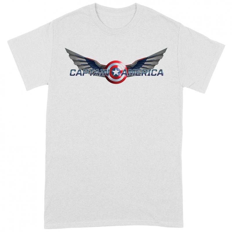 Tshirt Herren Weiss M von CAPTAIN AMERICA