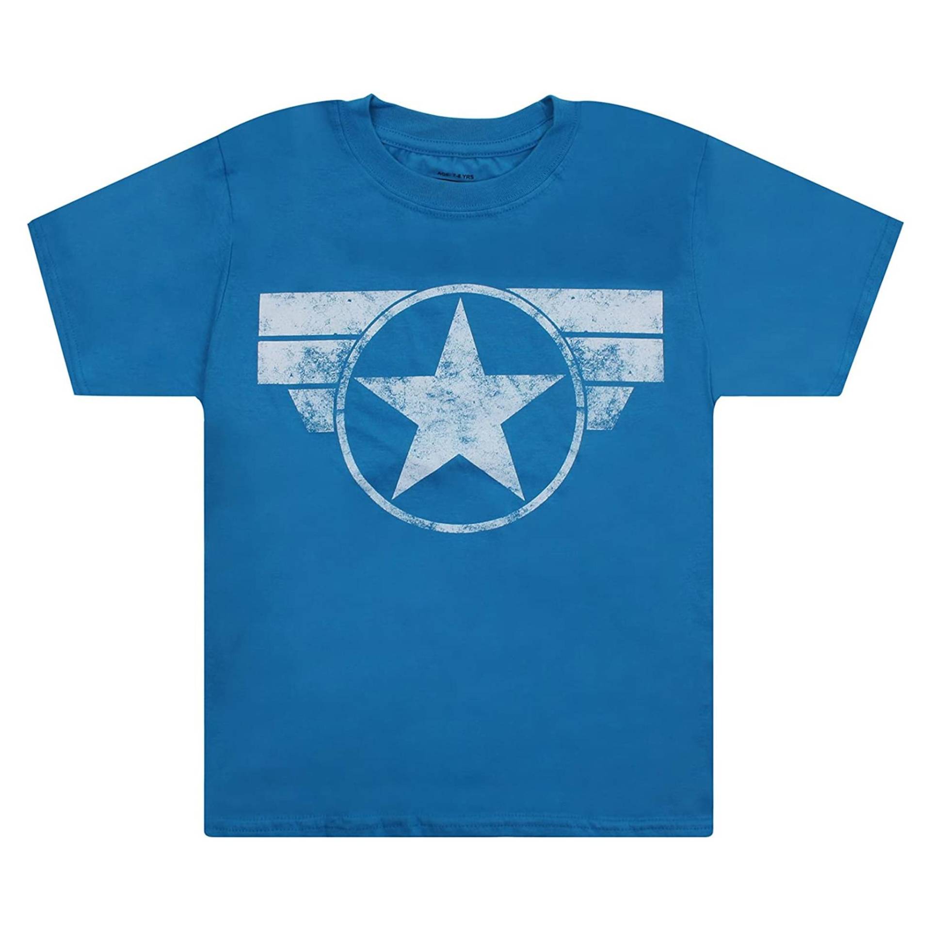 Tshirt Jungen Blau 128 von CAPTAIN AMERICA