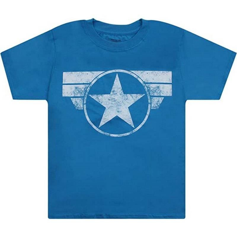 Tshirt Jungen Blau 128 von CAPTAIN AMERICA