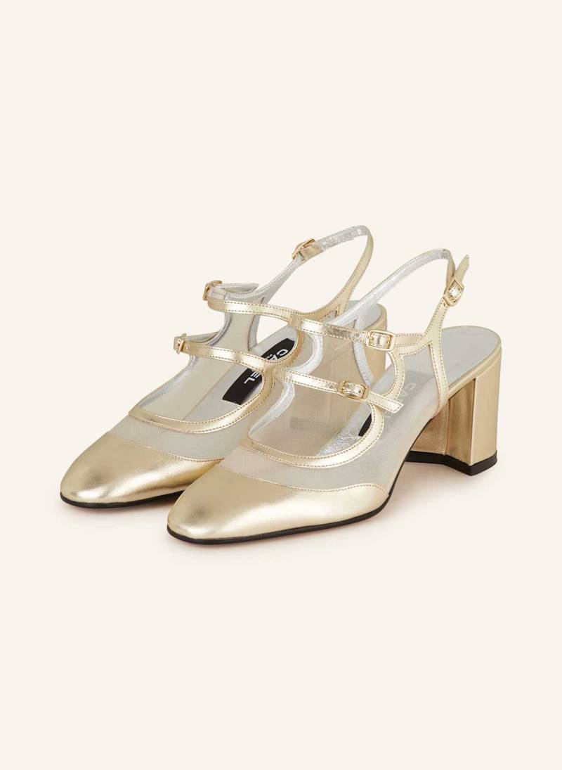 Carel Mary-Jane-Pumps Bananight gold von CAREL