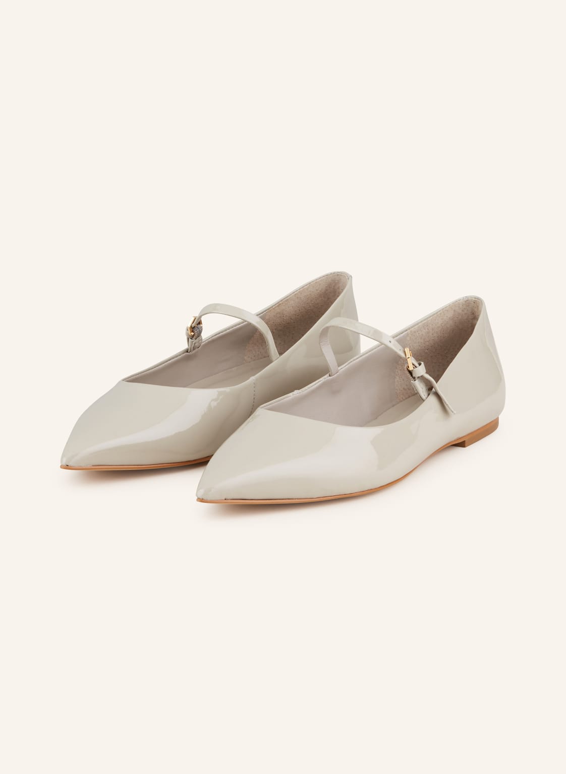 Carrano Mary-Jane-Ballerinas Vernice beige Carrano Mary-Jane-Ballerinas Vernice beige von CARRANO