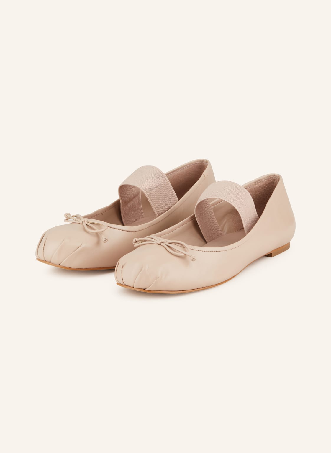 Carrano Mary-Jane-Ballerinas beige von CARRANO