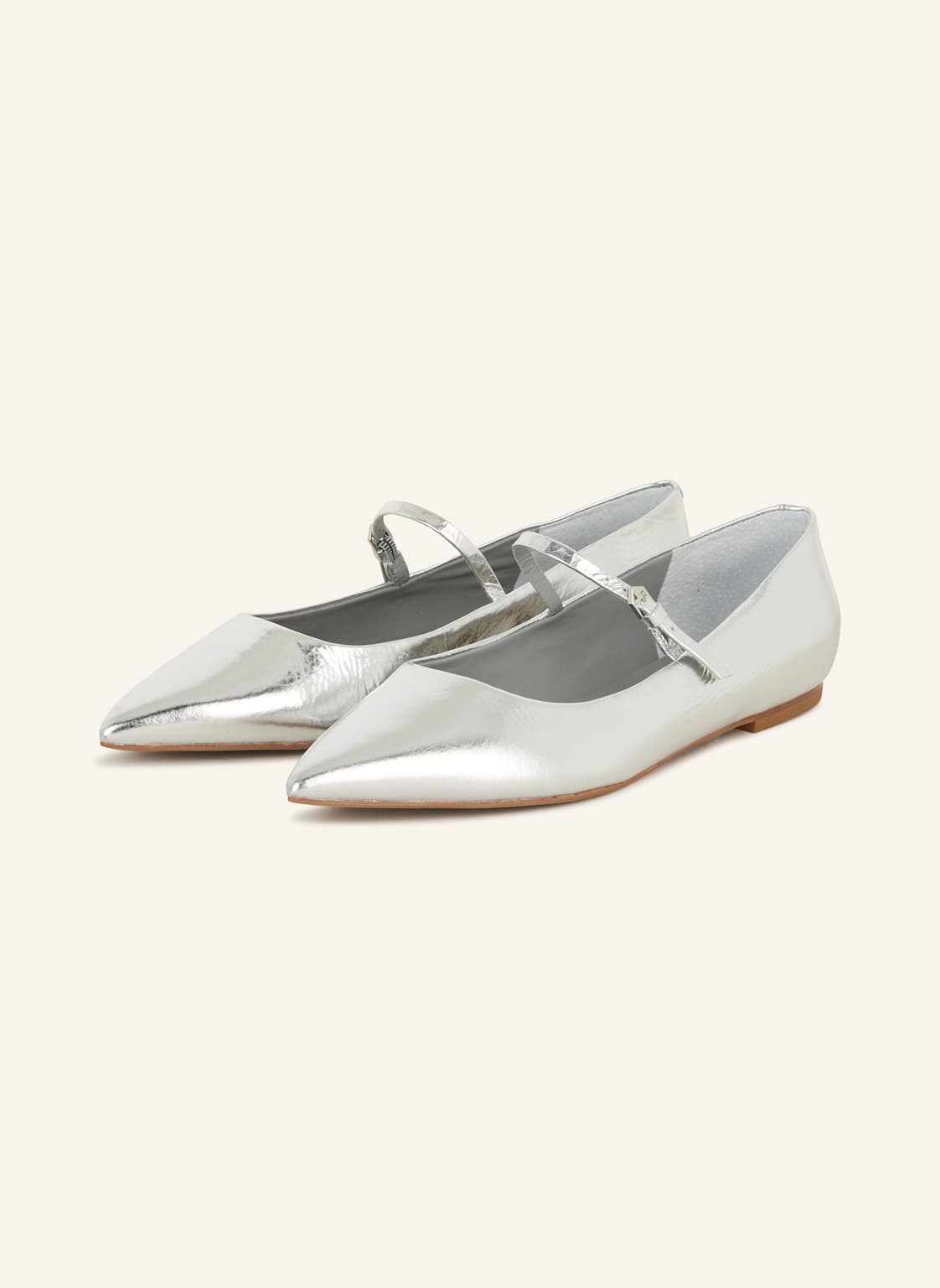 Carrano Mary-Jane-Ballerinas silber Carrano Mary-Jane-Ballerinas silber von CARRANO