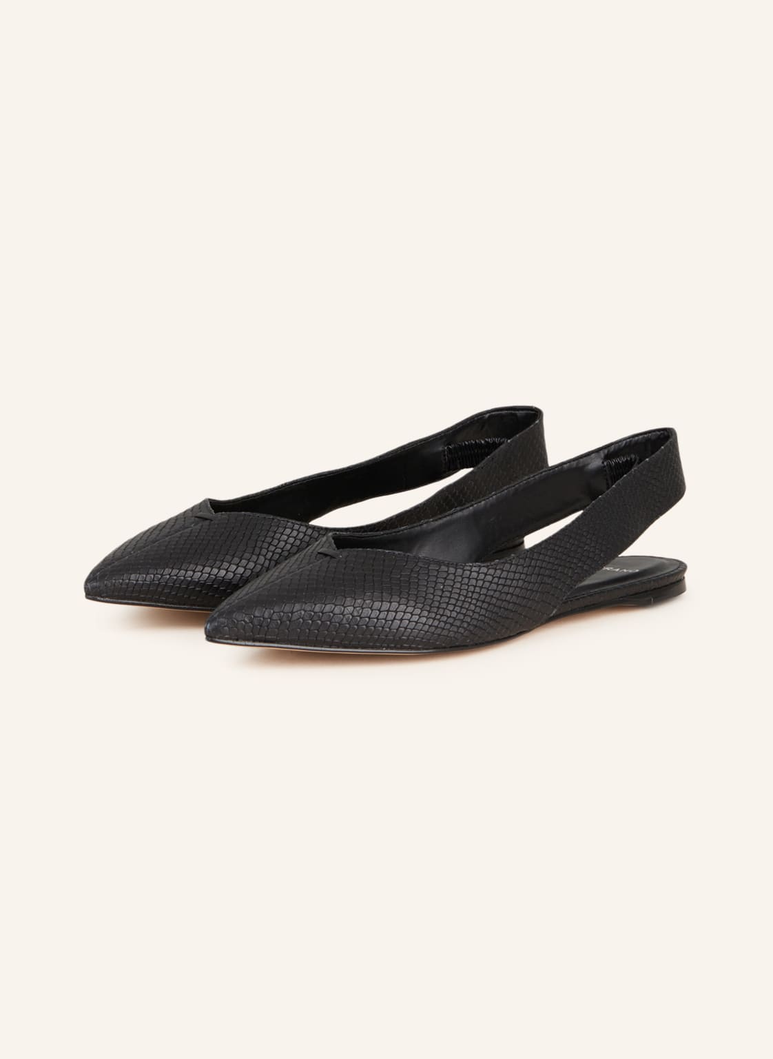 Carrano Slingback-Ballerinas New Snake schwarz von CARRANO