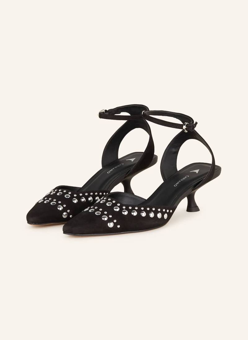 Carrano Slingpumps Mit Nieten schwarz von CARRANO