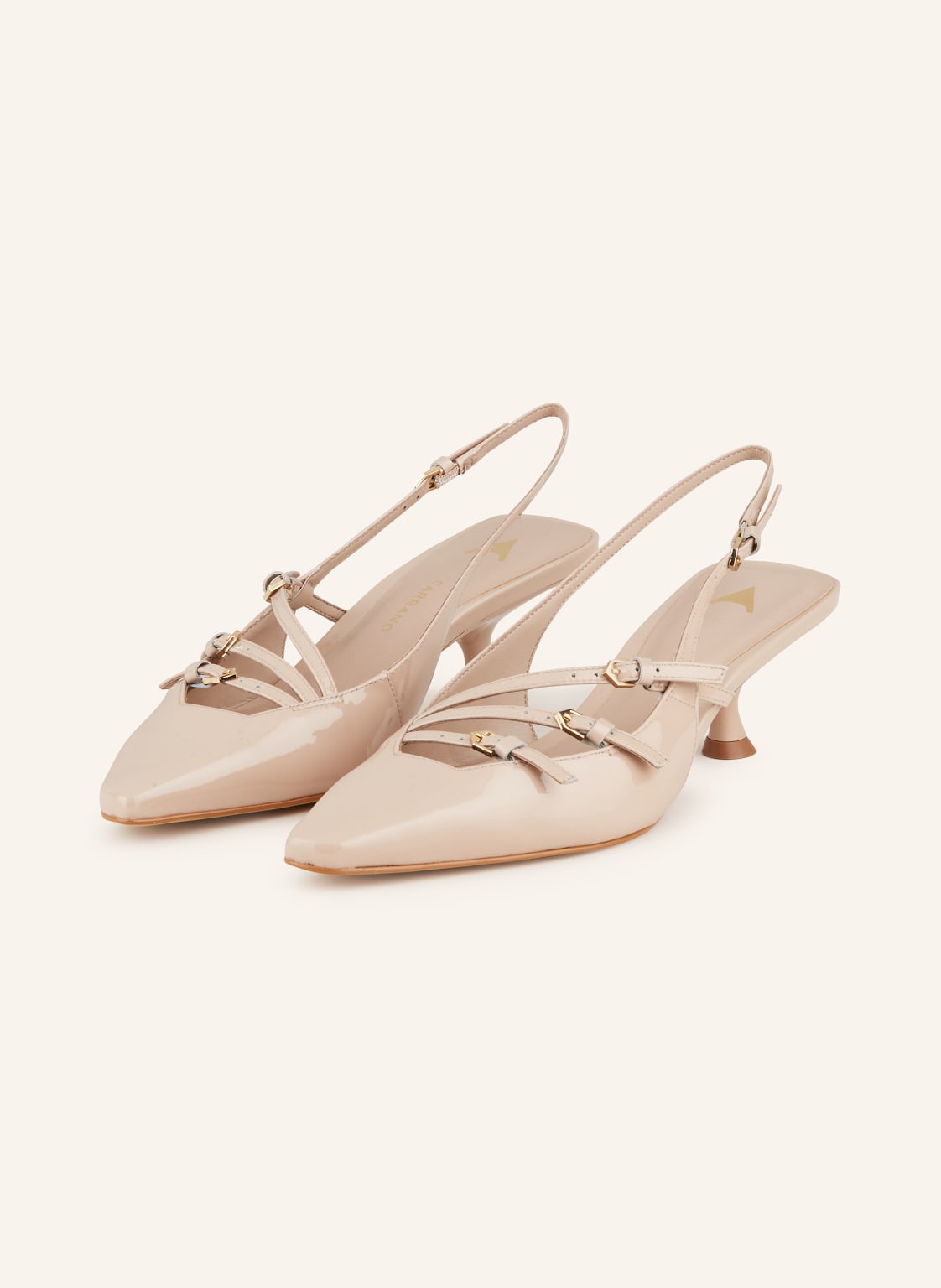 Carrano Slingpumps Vernice beige von CARRANO