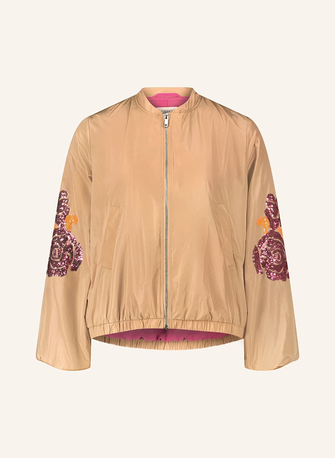 Cartoon Blouson Mit Pailletten beige von CARTOON