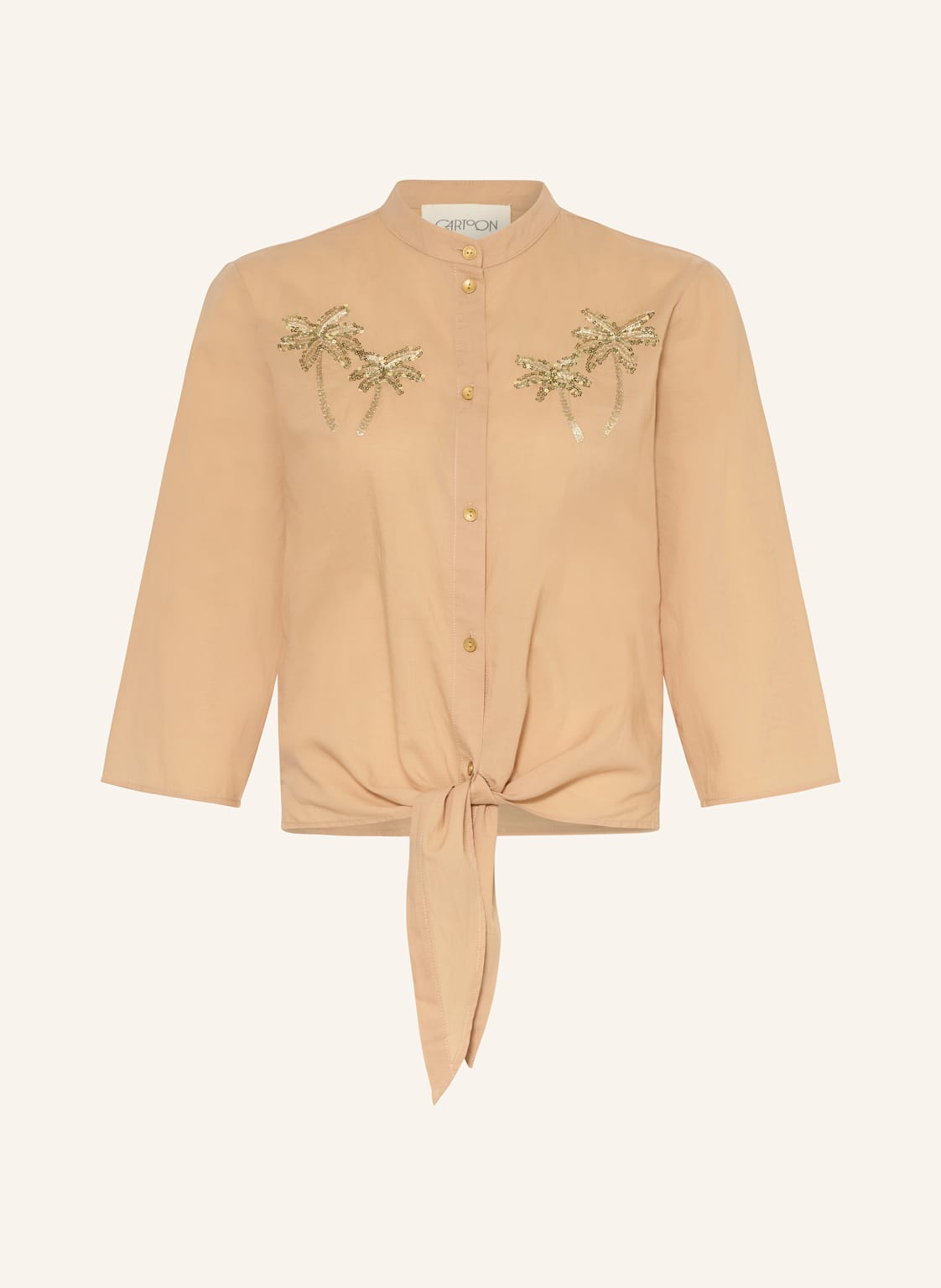 Cartoon Bluse Mit 3/4-Arm Und Pailletten beige Cartoon Bluse Mit 3/4-Arm Und Pailletten beige von CARTOON