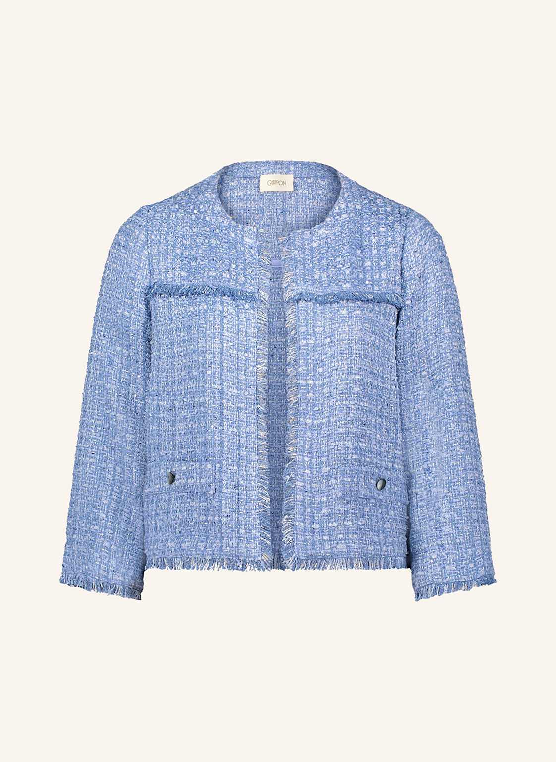 Cartoon Bouclé-Jacke Mit Pailletten blau Cartoon Bouclé-Jacke Mit Pailletten blau von CARTOON