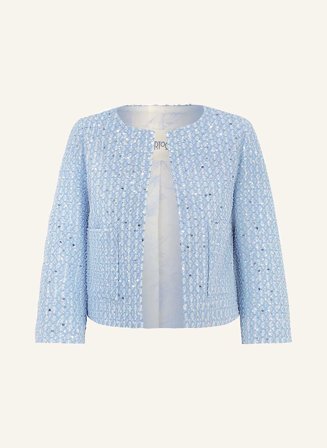Cartoon Jacke Mit Glitzergarn Und Pailletten blau Cartoon Jacke Mit Glitzergarn Und Pailletten blau von CARTOON