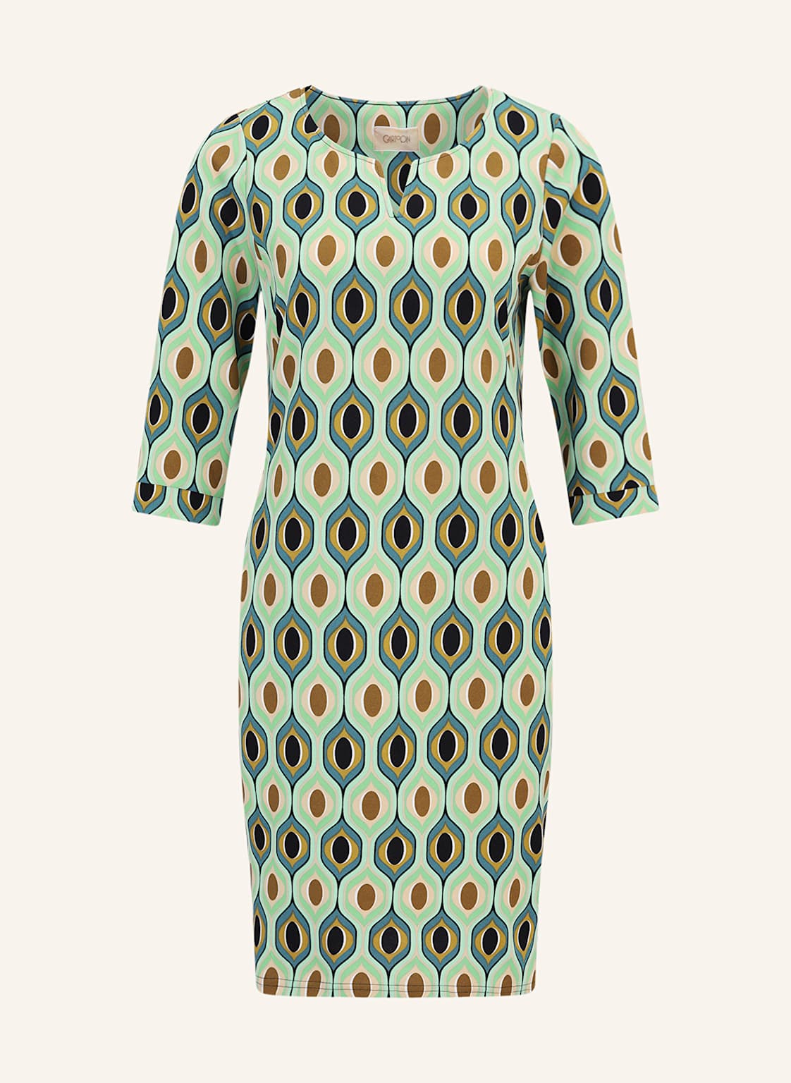 Cartoon Jerseykleid Mit 3/4-Arm gruen Cartoon Jerseykleid Mit 3/4-Arm gruen von CARTOON