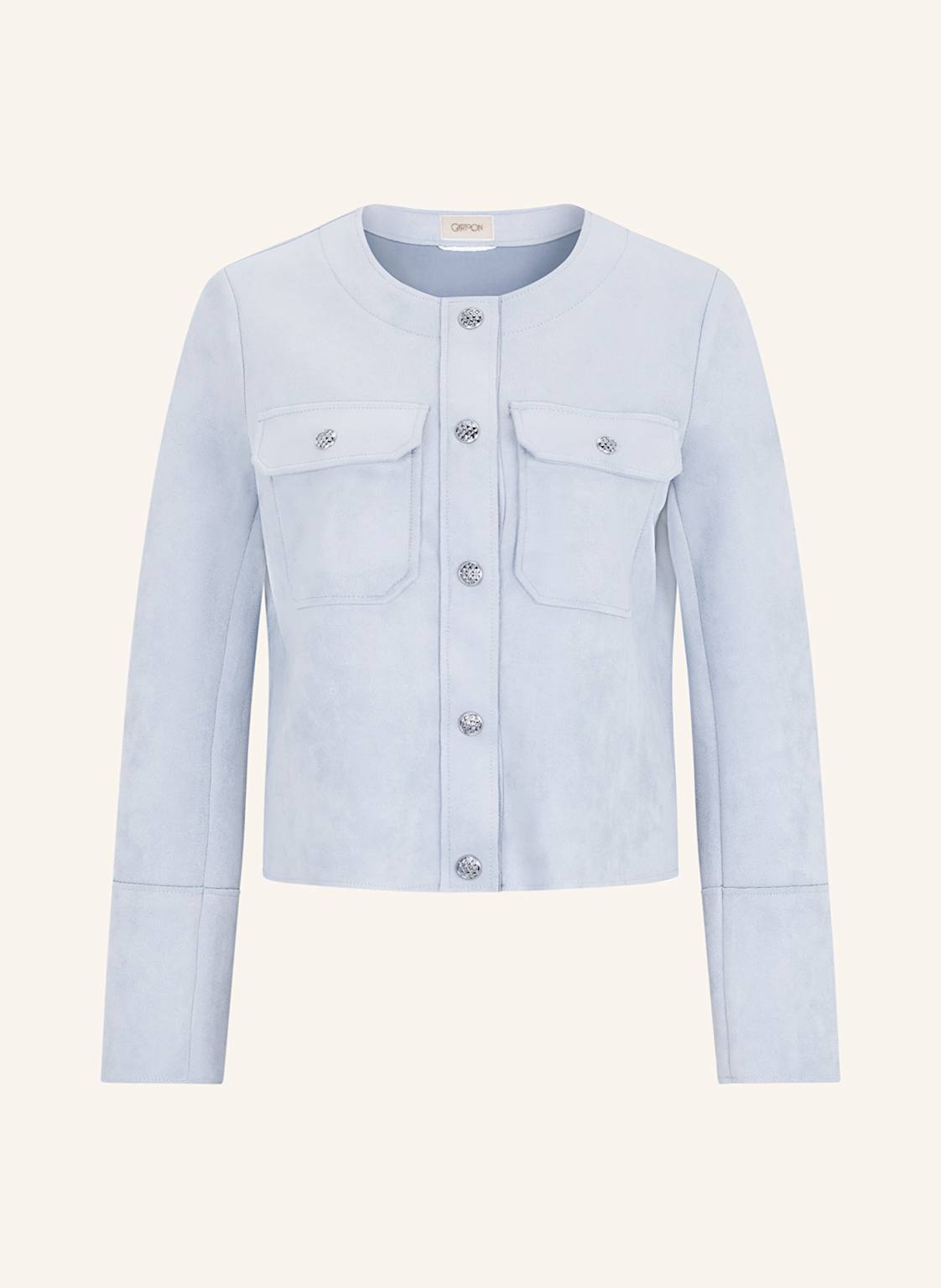 Cartoon Kastenjacke Aus Jersey In Lederoptik blau Cartoon Kastenjacke Aus Jersey In Lederoptik blau von CARTOON
