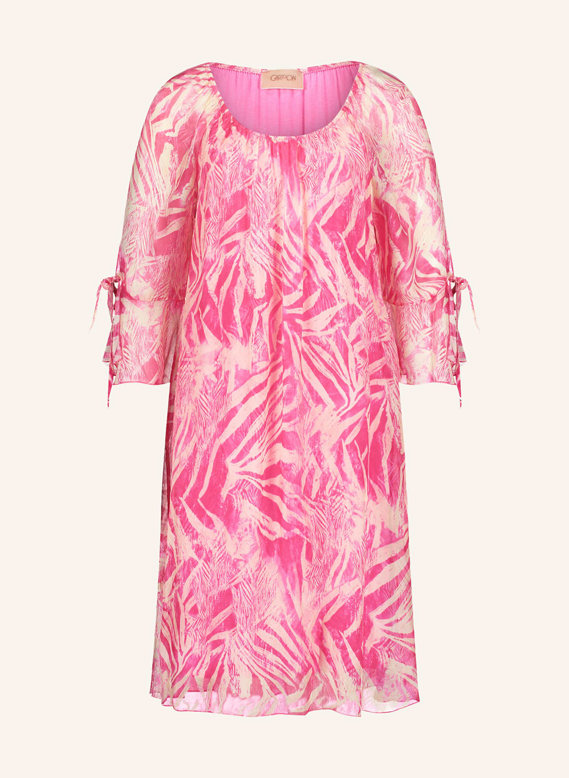 Cartoon Kleid Mit 3/4-Arm Und Volants pink von CARTOON