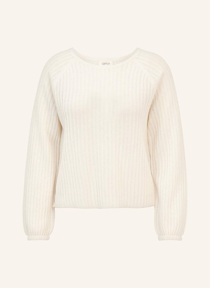 Cartoon Pullover Mit Pailletten weiss von CARTOON