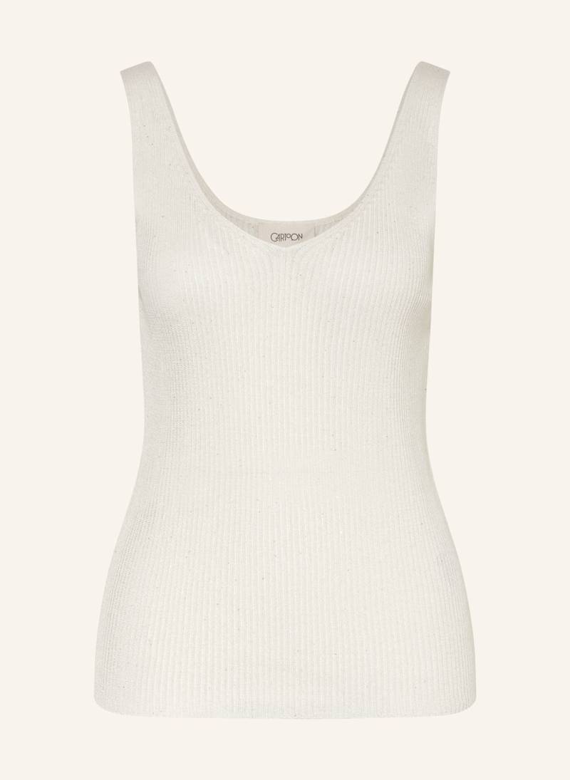 Cartoon Stricktop Mit Pailletten grau von CARTOON