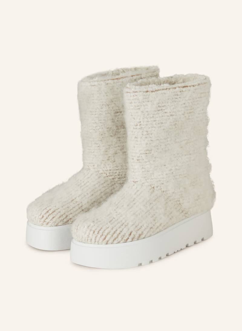 Casadei Plateau-Boots Homing Ale weiss von CASADEI