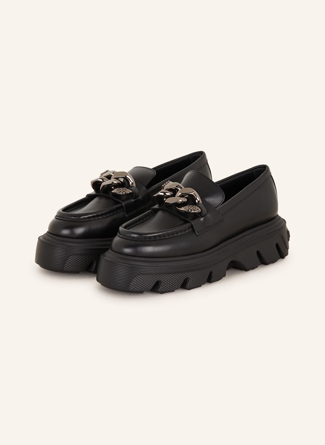 Casadei Plateau-Loafer Generation C schwarz von CASADEI