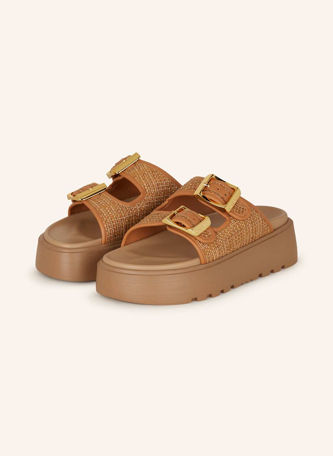 Casadei Plateau-Pantoletten Birlkey braun Casadei Plateau-Pantoletten Birlkey braun von CASADEI