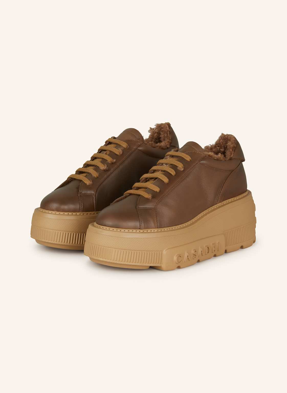 Casadei Plateau-Sneaker Nexus Senalesval braun von CASADEI