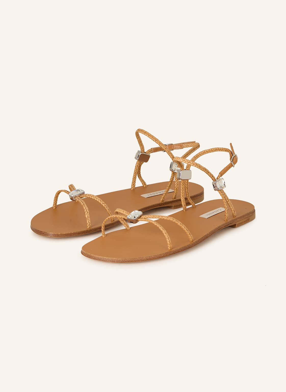 Casadei Sandalen Valentina Mit Schmucksteinen beige Casadei Sandalen Valentina Mit Schmucksteinen beige von CASADEI