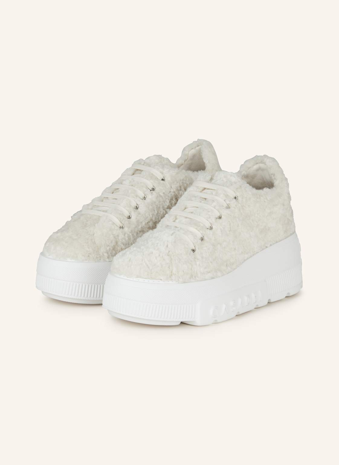 Casadei Sneaker Nexus Senales Mit Teddyfell weiss Casadei Sneaker Nexus Senales Mit Teddyfell weiss von CASADEI