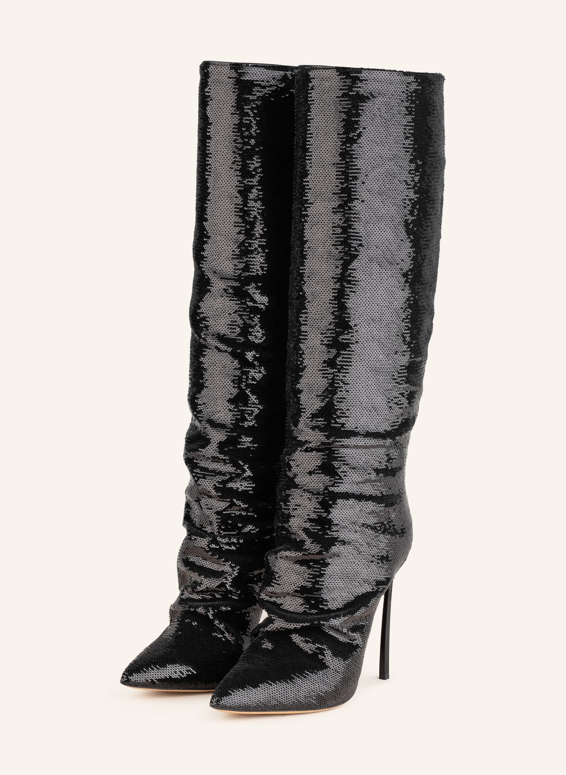 Casadei Stiefel Blade Mermaid Mit Pailletten schwarz Casadei Stiefel Blade Mermaid Mit Pailletten schwarz von CASADEI