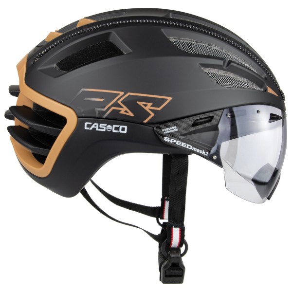 CASCO - Speedairo 2 RS - Velohelm Gr L - 59-62 cm schwarz/gelb von CASCO