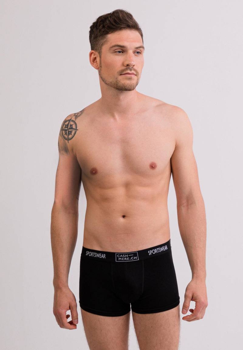 CASH-MERE.CH - Kaschmir Boxershorts, für Herren, Schwarz, Größe XL von CASH-MERE.CH