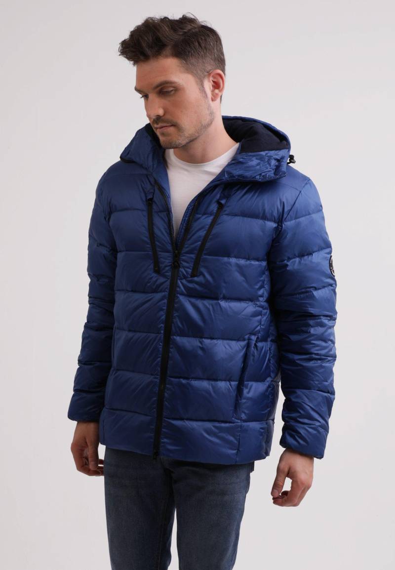 Daunenjacke Extreme Mit Kapuze Und Kaschmirfutter Herren Blau XL von CASH-MERE.CH