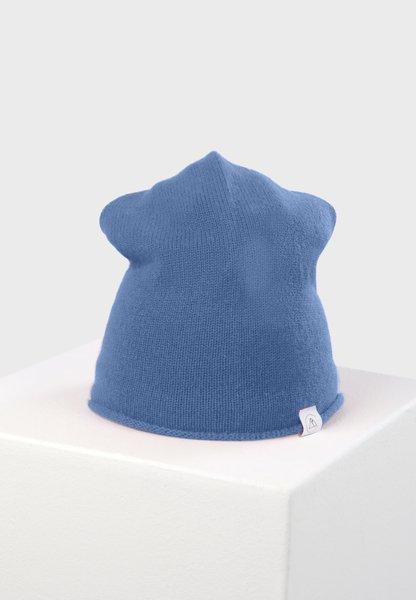 Kaschmir Beanie Damen Hellblau ONE SIZE von CASH-MERE.CH