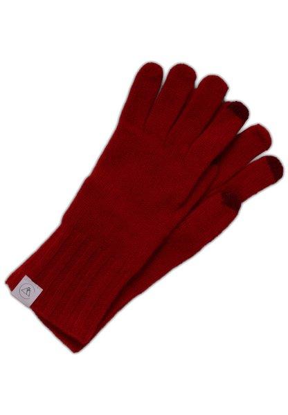 Kaschmir Handschuhe Herren Rot Bunt S/M von CASH-MERE.CH