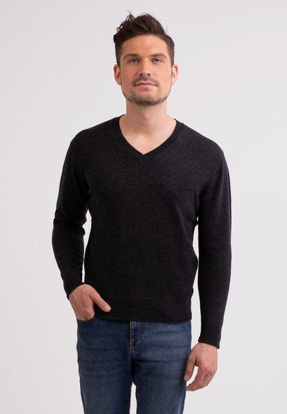 CASH-MERE.CH - Kaschmir V-Ausschnitt Pullover, für Herren, Schwarz Leicht, Größe XL von CASH-MERE.CH