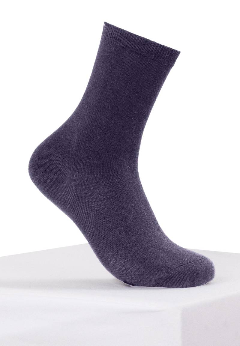 Kaschmir Alltagssocken Damen Violett 39-42 von CASH-MERE.CH