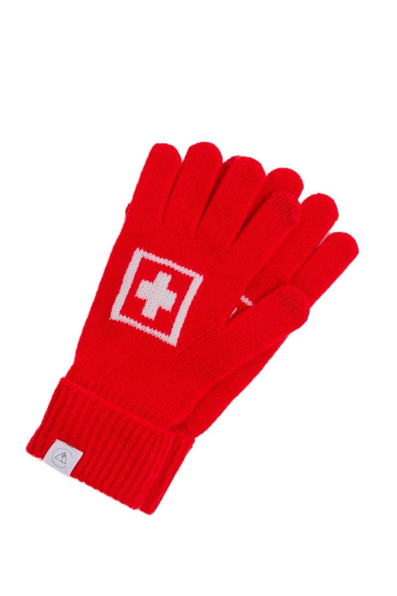 CASH-MERE.CH - Kaschmir Handschuhe Switzerland, für Herren, Rot, One Size von CASH-MERE.CH