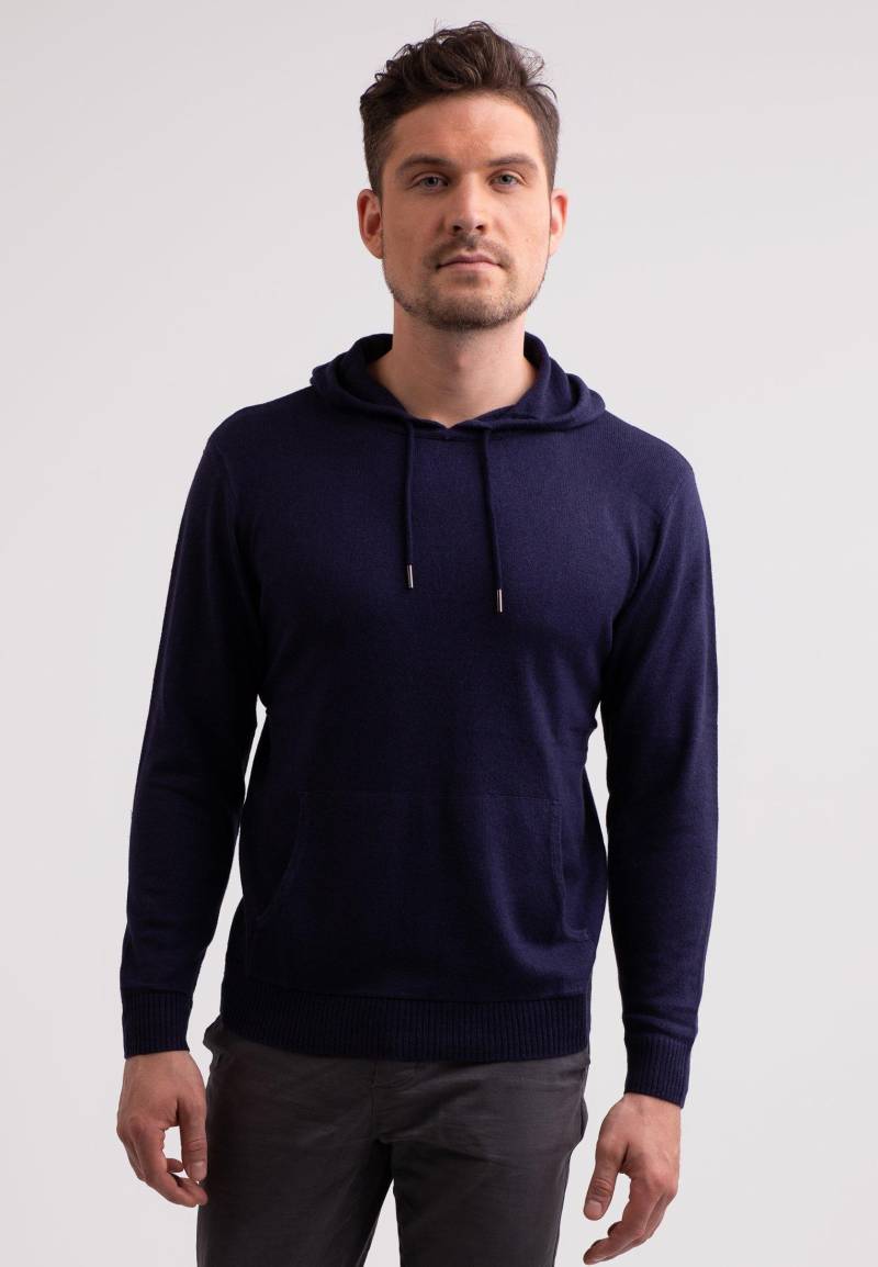 Kaschmir Hoodie Herren Marine XL von CASH-MERE.CH