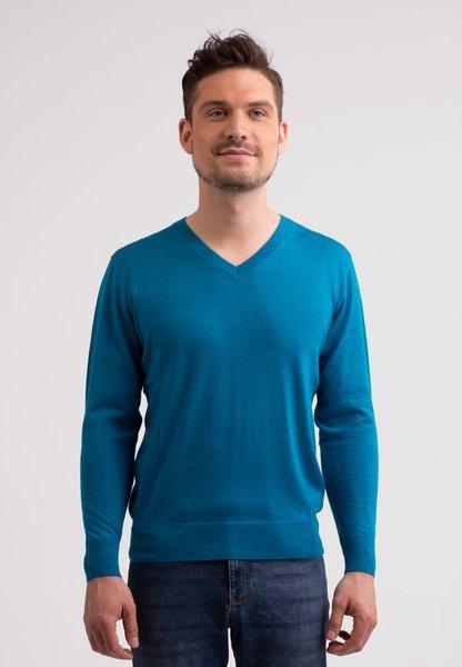 CASH-MERE.CH - Kaschmir V-Ausschnitt Pullover, für Herren, Blau, Größe M von CASH-MERE.CH