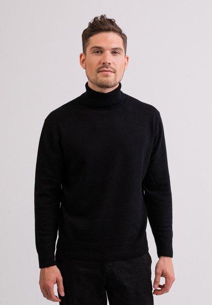 CASH-MERE.CH - Kaschmir Rollkragen Pullover, für Herren, Schwarz, Größe S von CASH-MERE.CH