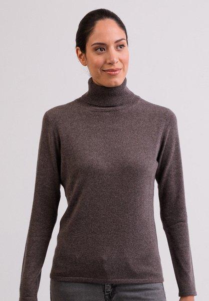 CASH-MERE.CH - Kaschmir Rollkragen Pullover, für Damen, Beige, Größe XL von CASH-MERE.CH