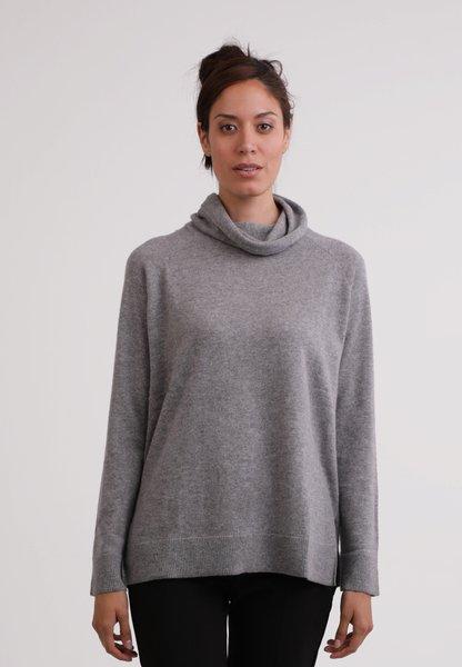 Kaschmir Rollkragen Pullover Damen Grau XXL von CASH-MERE.CH