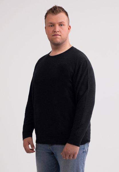 CASH-MERE.CH - Kaschmir Rundhals Pullover, für Herren, Charcoal Black, Größe 4XL von CASH-MERE.CH