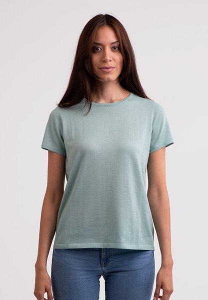 T-shirt Damen Grün L von CASH-MERE.CH