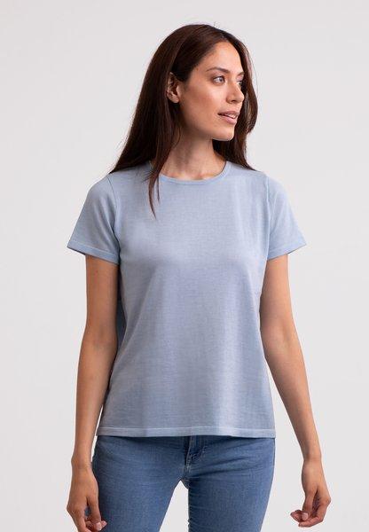 T-shirt Damen Himmelblau L von CASH-MERE.CH