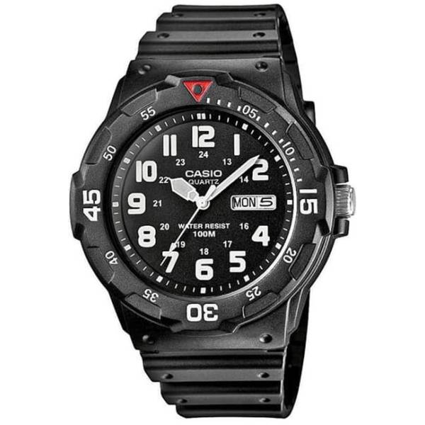 CASIO Analog Monster, Tag+Datum Quartzuhr, schwarz von CASIO