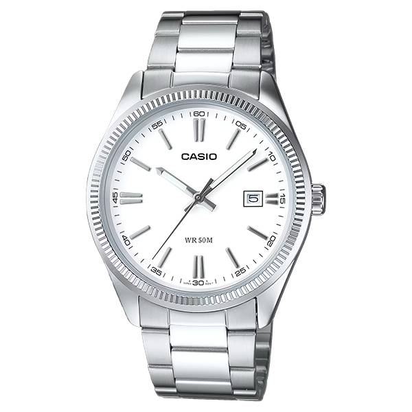 CASIO Analog Retro, Quartzuhr weiss von CASIO