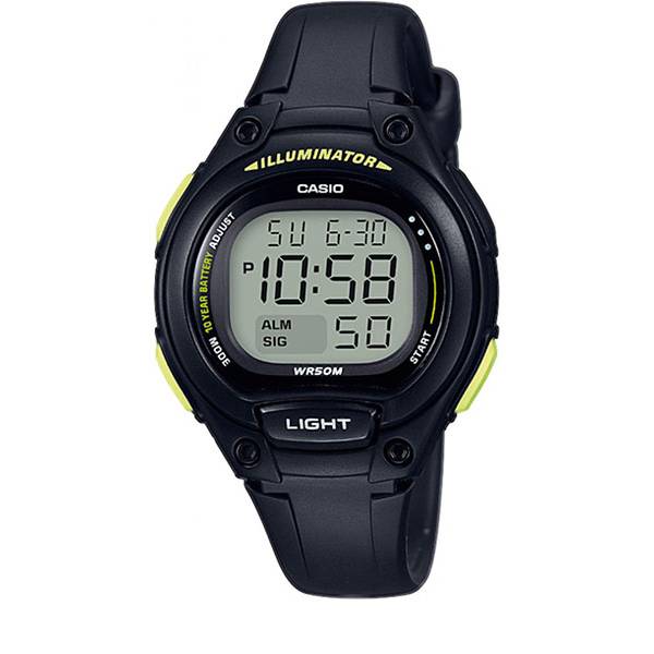 CASIO LCD Illuminator Sportuhr klein, schwarz von CASIO