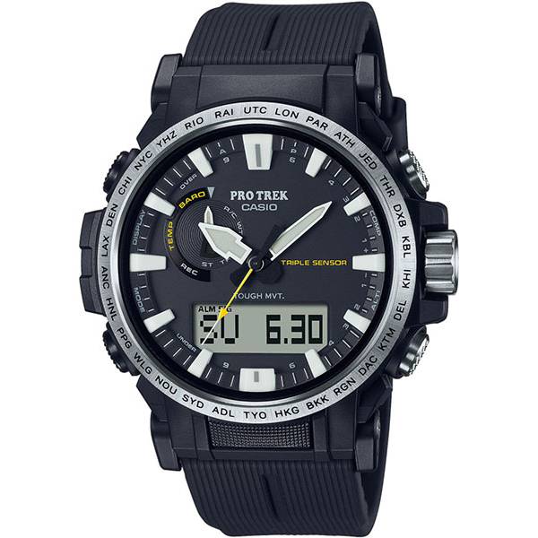 CASIO Pro Trek Funk-Solar, Alti-Baro-Thermo-Kompass schwarz CASIO Pro Trek Funk-Solar, Alti-Baro-Thermo-Kompass schwarz von CASIO