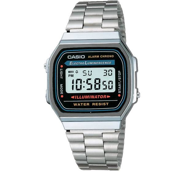 CASIO Vintage LCD, Digitaluhr Iconic Illuminator silber von CASIO