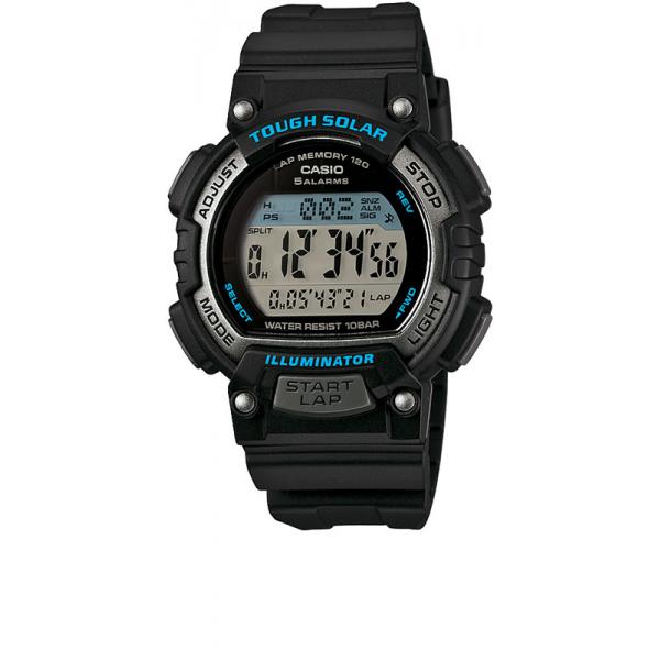 CASIO Solar LCD Illuminator Sportuhr klein, schwarz-blau von CASIO