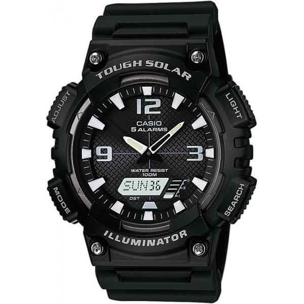 CASIO Tough Solaruhr mit 5 Alarmen, DigiAnalog schwarz von CASIO